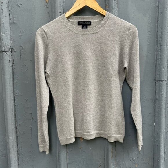 Banana Republic silver metallic merino sweater, size M - Picture 1 of 7